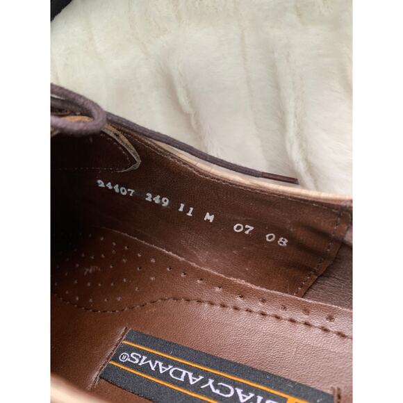 Men’s Stacy Adams Genuine Leather Oxford Tie Up Dress Shoes 11M Made in India main image 5